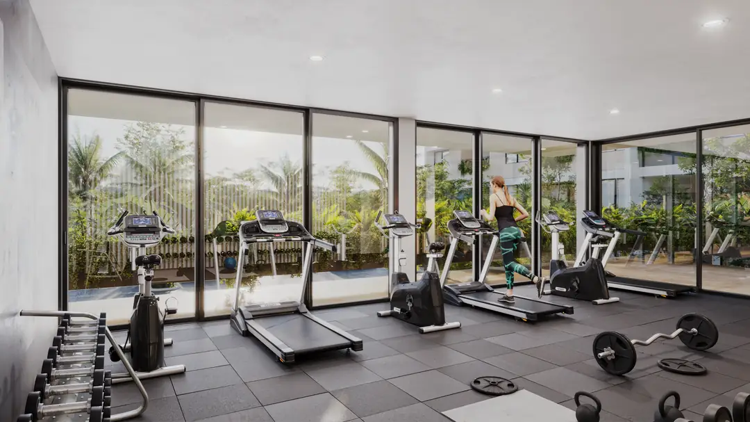 Gimnasio de la casa club de Ukana Mérida