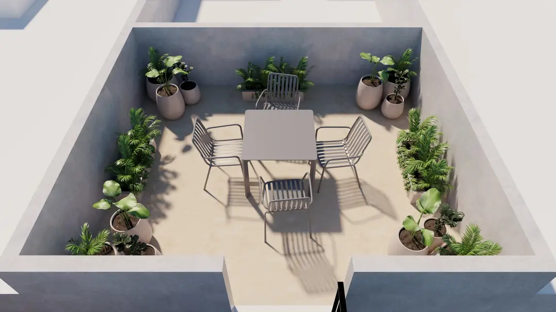 Roof garden de la Torre 3 de Ukana Mérida
