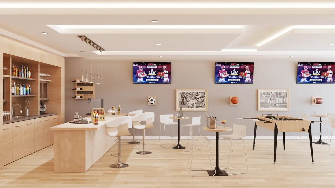 Sports bar de la casa club de Ukana Mérida